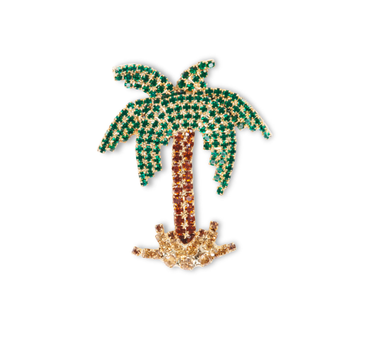 Spilla Palma tropicale