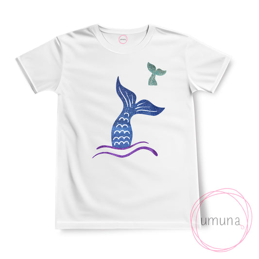 T-shirt coda sirena