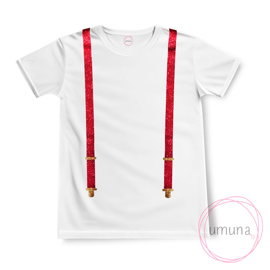 T-shirt con bretelle Natale